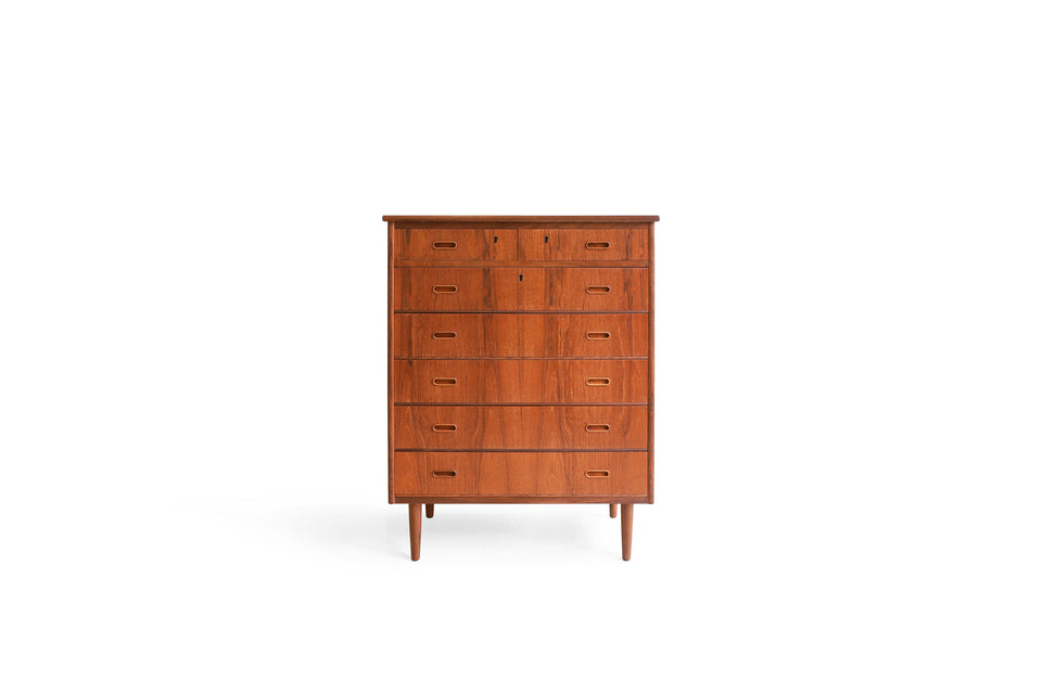 Danish Vintage High Chest 7Drawers/デンマークヴィンテージ ハイチェスト 7段 チーク材 北欧家具