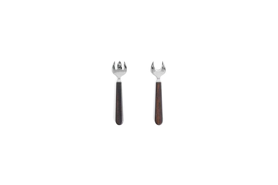 Kay Bojesen Rosewood Handle Fork Set Universal Steel Company/カイ・ボイスン ローズウッドハンドルフォークセット カトラリー デンマークヴィンテージ