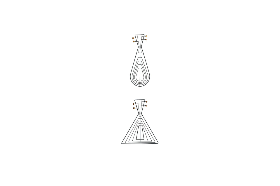 US Vintage Musical Instrument Wire Wall Deco Basket/アメリカヴィンテージ ワイヤーウォールデコ バスケット ミッドセンチュリー