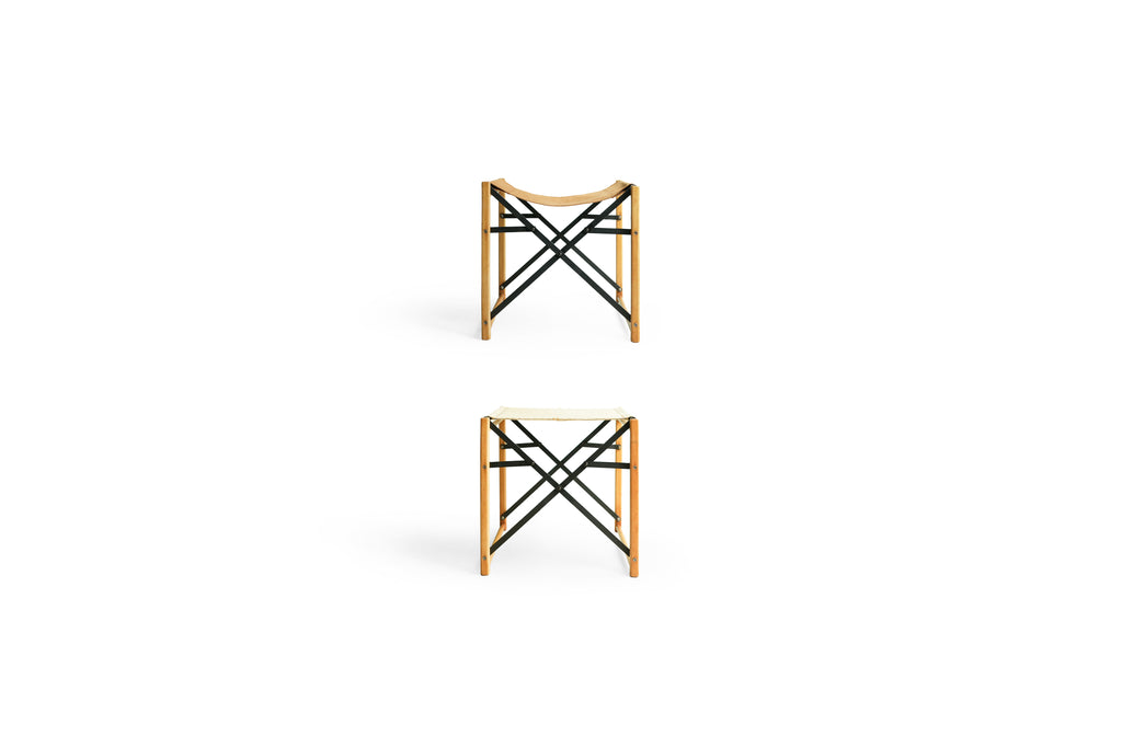 ヴィンテージ 折りたたみスツール キャンバス地/Vintage Folding Stool