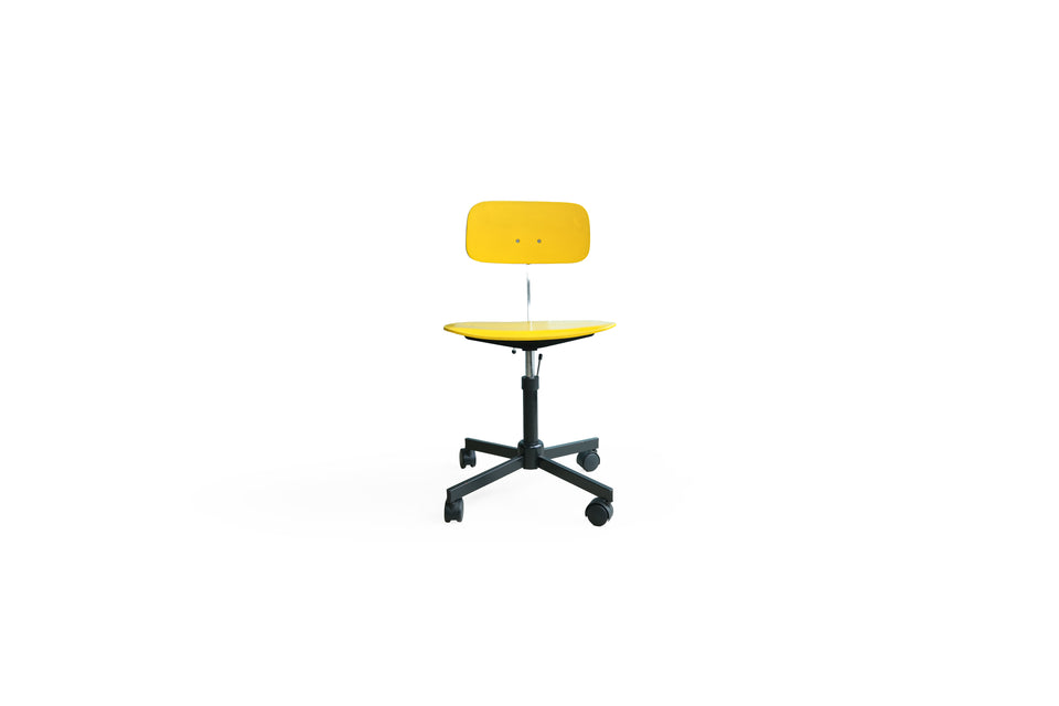 Vintage Rabami Chair STOLE-112 Yellow/デンマークヴィンテージ ラバミ キャスターチェア4本脚 北欧デザイン