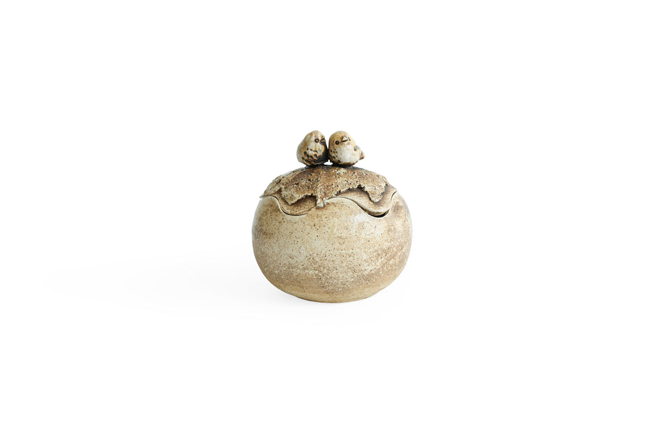 Hogbacka Sibbo Sipoo Bird Lidded Pot Finnish Vintage/フィンランドヴィンテージ 鳥モチーフ 蓋付きポット