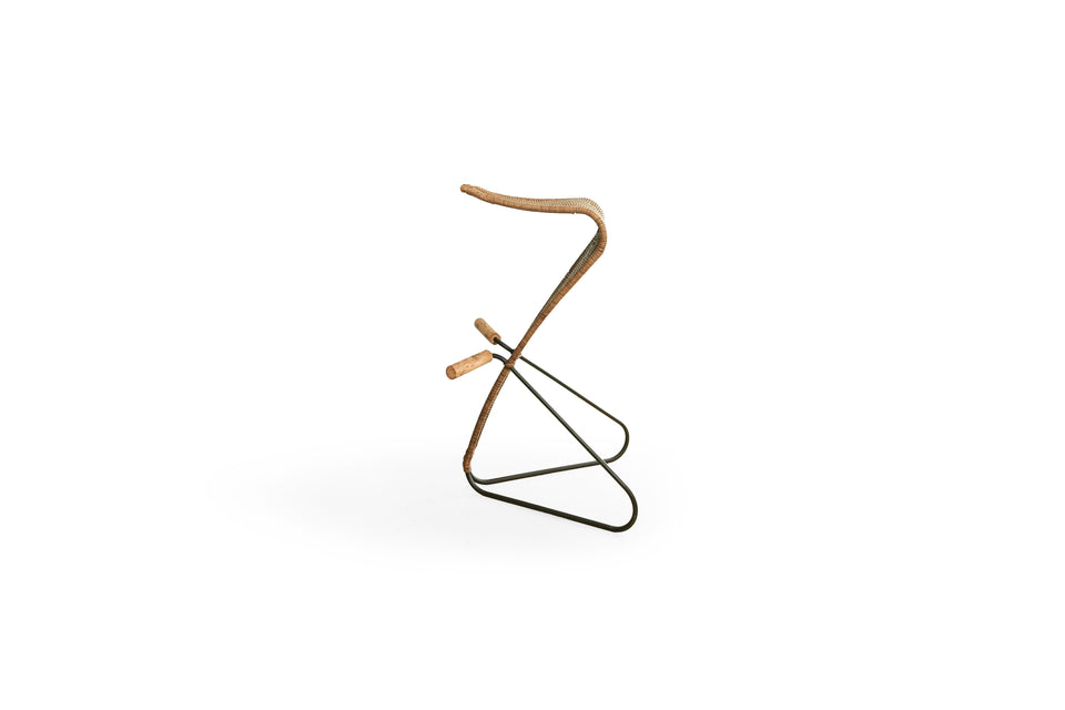 Sculptural Rattan & Iron Bar Stool/ラタン×アイアン バースツール