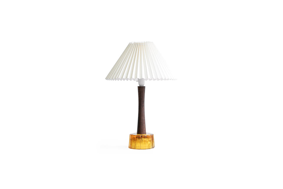 Swedish Vintage AB Stilarmatur Tranas Table Lamp Rosewood Glass/スウェーデンヴィンテージ テーブルランプ ローズウッド材 ガラス