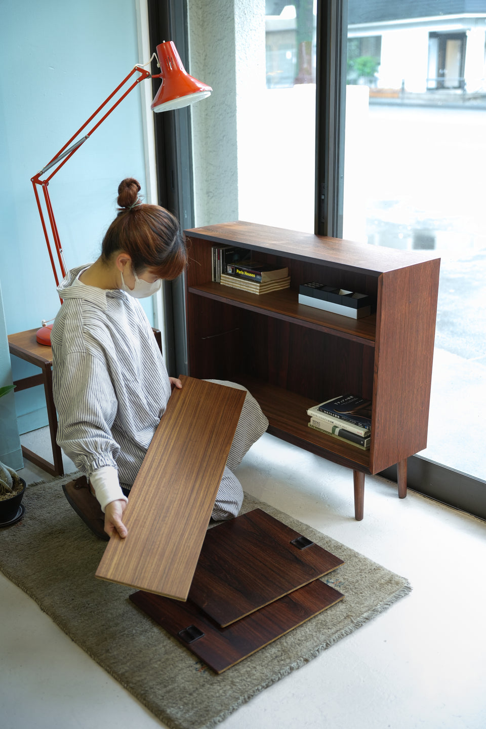 Danish Vintage Rosewood Bookcase Cabinet/デンマークヴィンテージ ブックケース キャビネット ローズウッド材 北欧家具