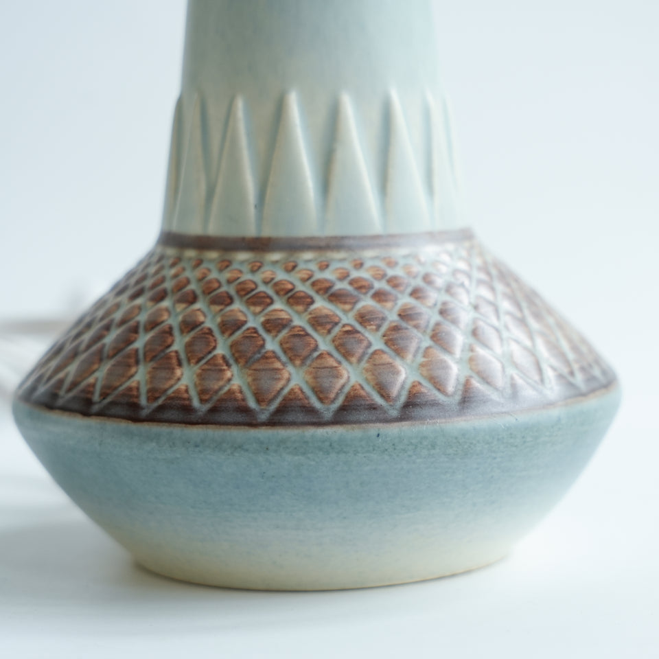 Soholm Table Lamp Model 926 Light Blue and Brown/テーブルランプ エイナー・ヨハンセン スーホルム デンマークヴィンテージ