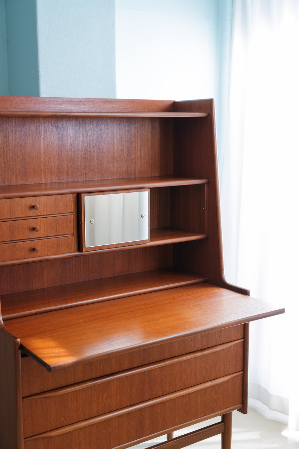 Danish Vintage Teak Writing Bureau Dresser/デンマークヴィンテージ ライティングビューロー ドレッサー チーク材 北欧家具