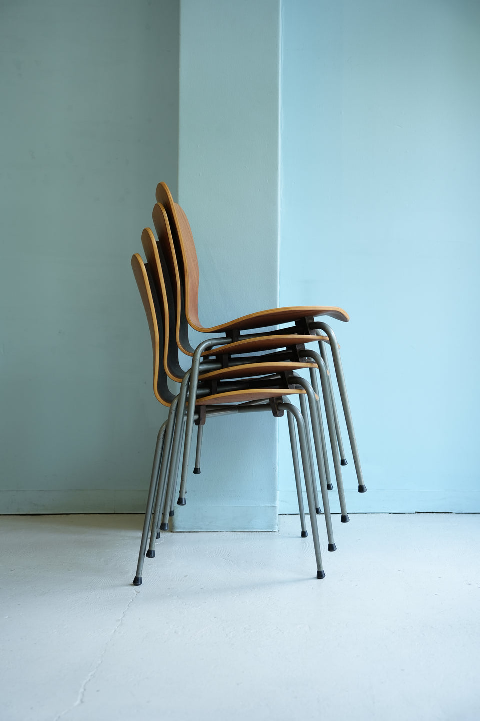 Danish Vintage MH Stålmøbler Plywood Stacking Chair/デンマークヴィンテージ スタッキングチェア プライウッド 椅子