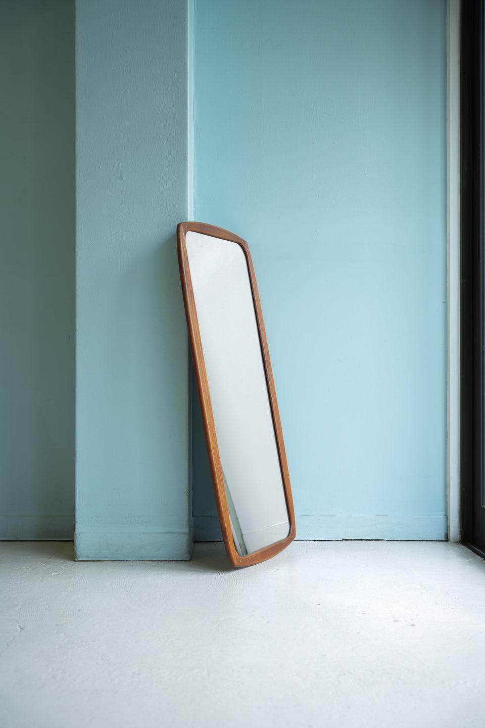 Danish Vintage Wall Mirror Teak Frame/デンマークヴィンテージ 鏡 チーク材 ウォールミラー 北欧インテリア