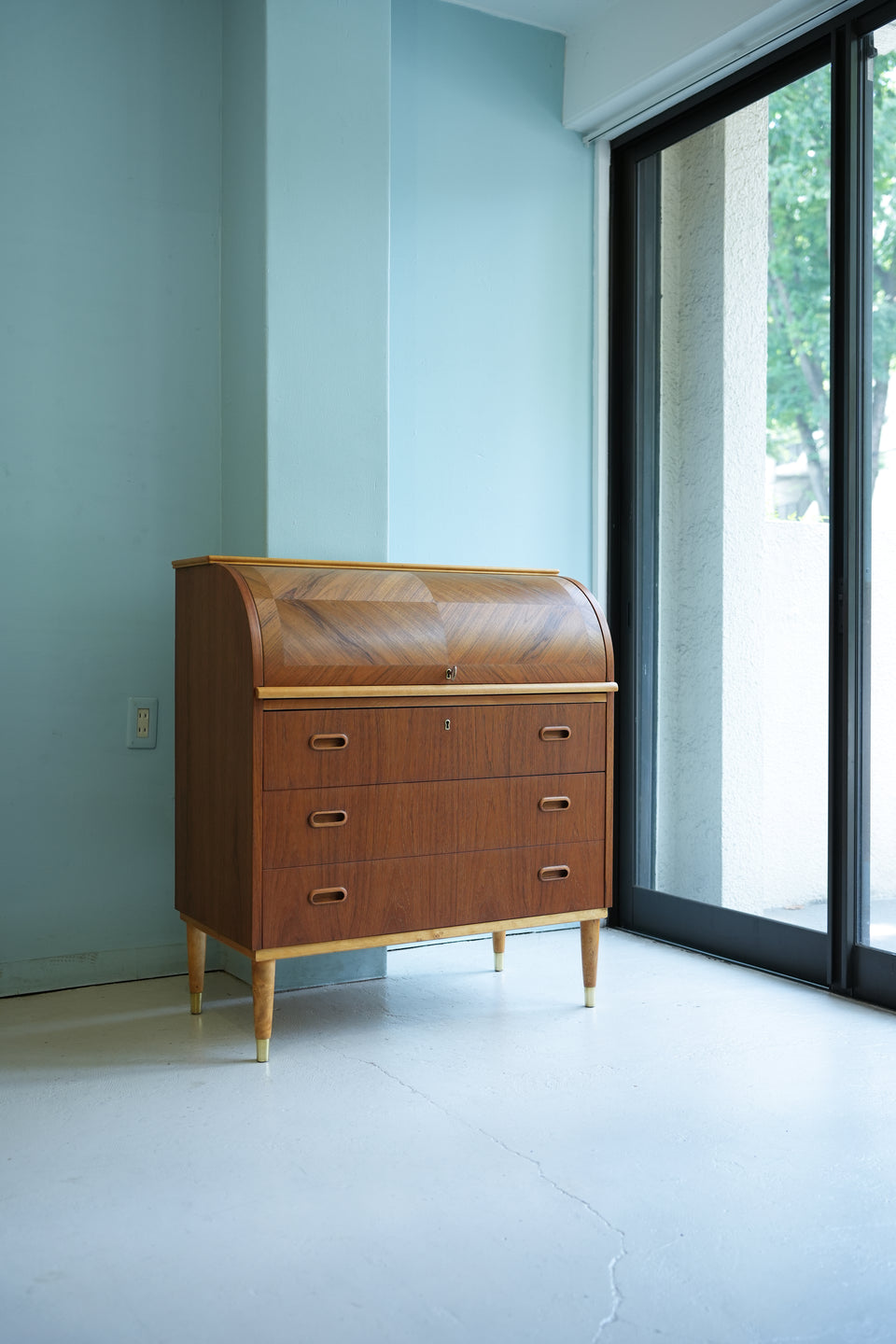 Rolltop Writing Bureau Swedish Vintage/スウェーデンヴィンテージ ロールトップ ライティングビューロー 北欧家具