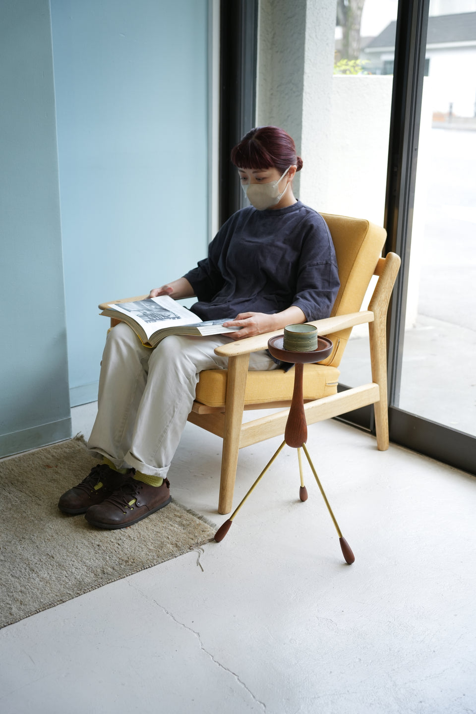 Danish Vintage Teak Tripod Pedestal Stand/デンマークヴィンテージ スタンド チーク材 三本脚 北欧インテリア