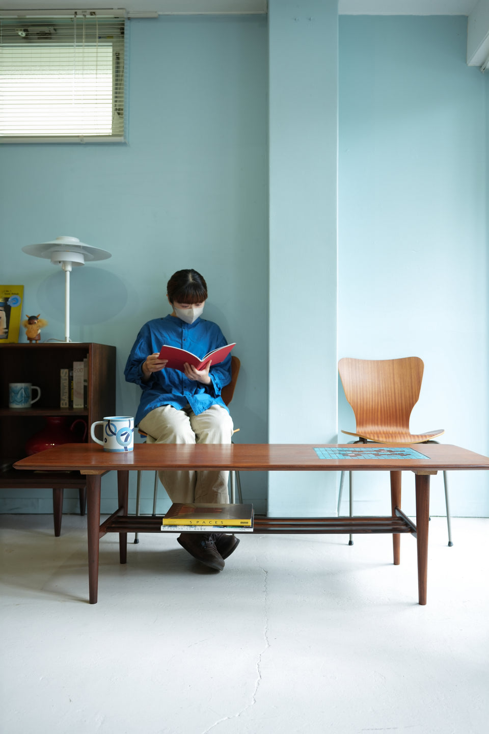 Dutch Vintage Webe Coffee Table Louis van Teeffelen × Jaap Ravelli/オランダヴィンテージ コーヒーテーブル タイルトップ チーク材