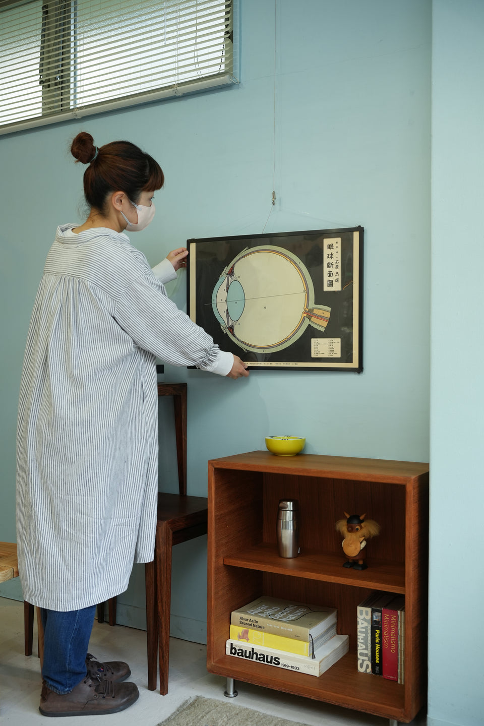 Japanese Vintage Eye Anatomy Chart Poster/ヴィンテージポスター 眼球断面図 石原忍監修