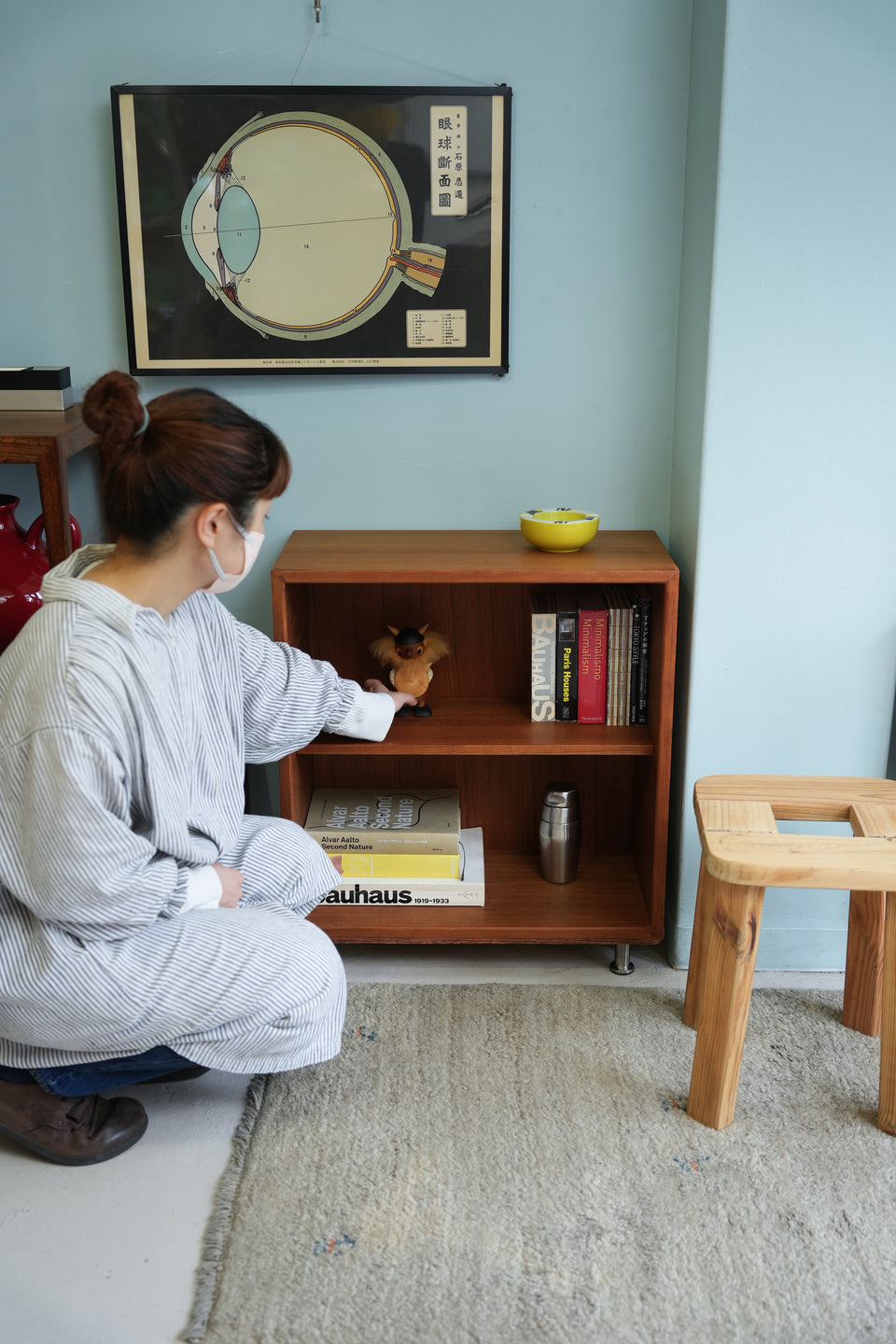 Japanese Vintage Teakwood Small Bookcase/ジャパンヴィンテージ スモールブックケース 本棚 チーク材