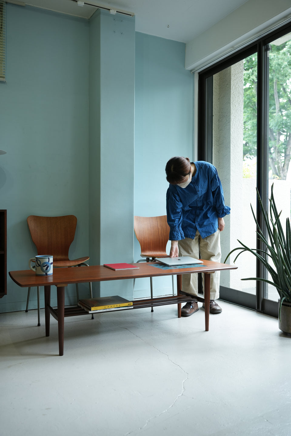 Dutch Vintage Webe Coffee Table Louis van Teeffelen × Jaap Ravelli/オランダヴィンテージ コーヒーテーブル タイルトップ チーク材
