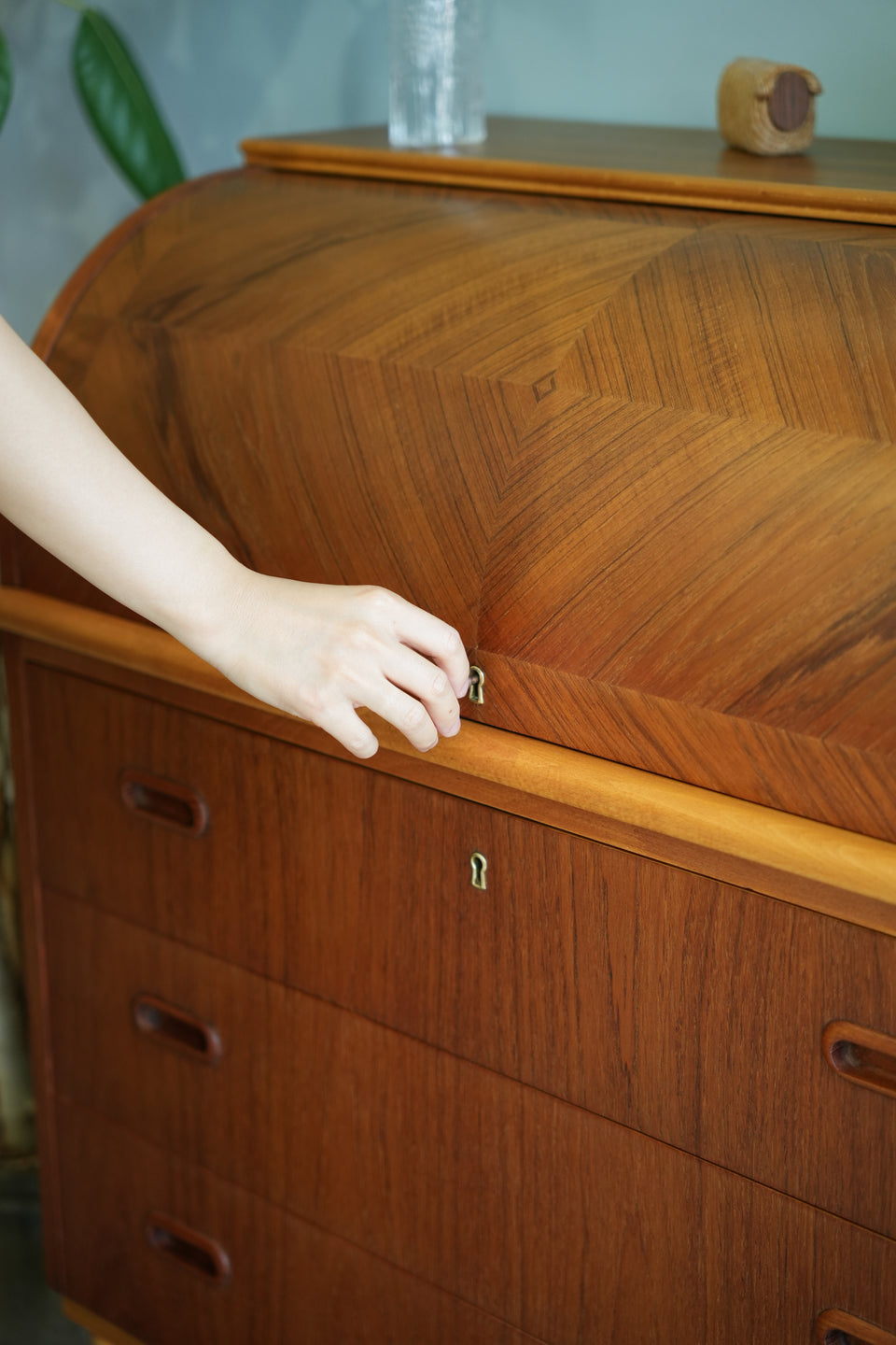 Rolltop Writing Bureau Swedish Vintage/スウェーデンヴィンテージ ロールトップ ライティングビューロー 北欧家具