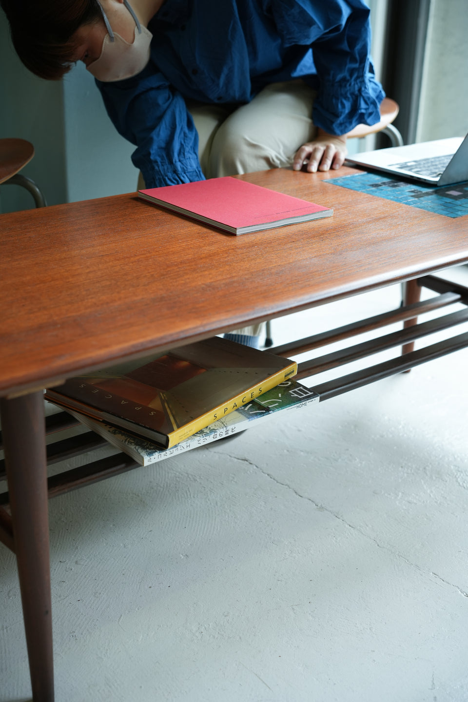 Dutch Vintage Webe Coffee Table Louis van Teeffelen × Jaap Ravelli/オランダヴィンテージ コーヒーテーブル タイルトップ チーク材