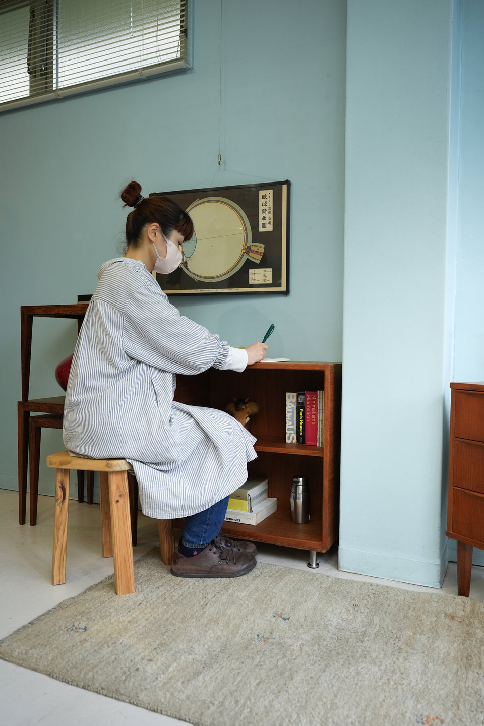 Japanese Vintage Teakwood Small Bookcase/ジャパンヴィンテージ スモールブックケース 本棚 チーク材