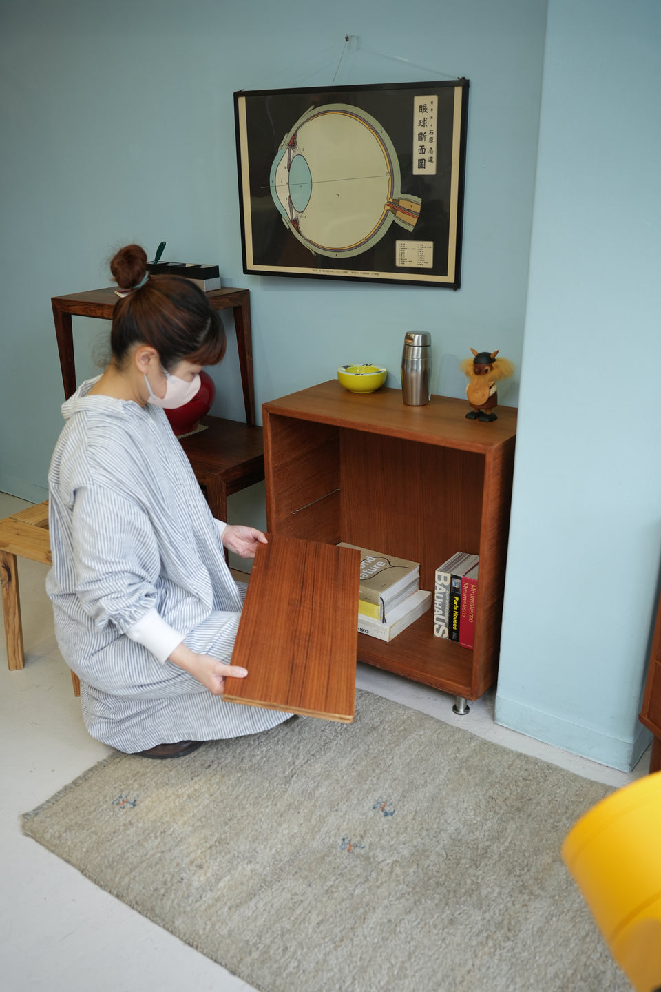 Japanese Vintage Teakwood Small Bookcase/ジャパンヴィンテージ スモールブックケース 本棚 チーク材