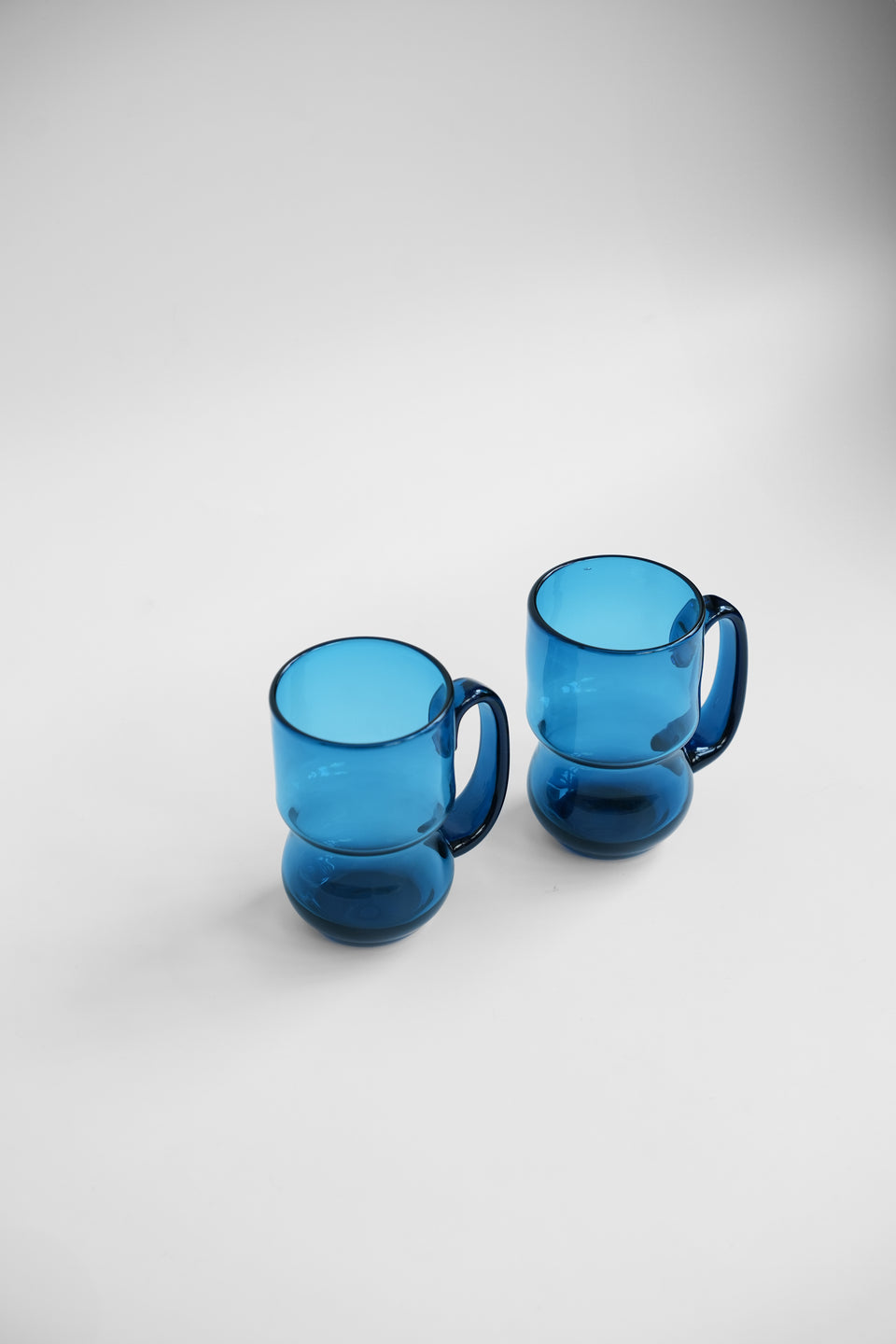 Bertil Vallien Blue Glass Mug Åfors/バーティル・ヴァリーン マグ 北欧ガラス スウェーデンヴィンテージ