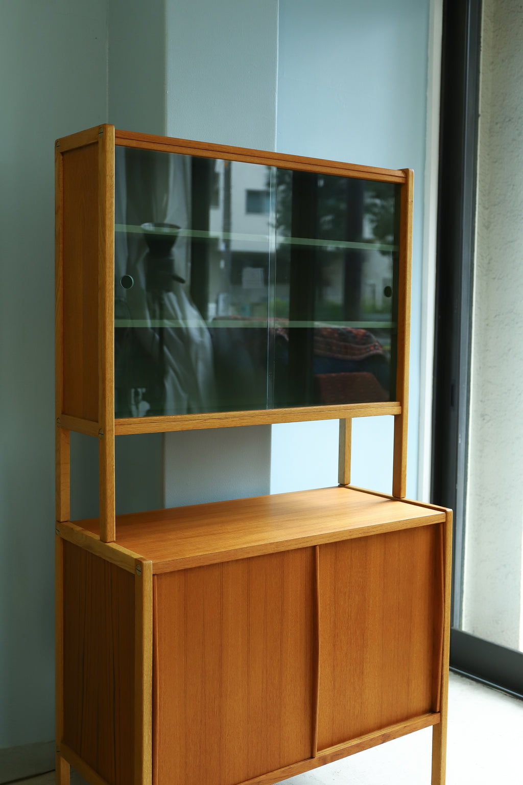SWEDEN Pine ガラス戸棚 食器棚 北欧　キャビネット 2Bodafors_Glass_Cabinet_Shelf_