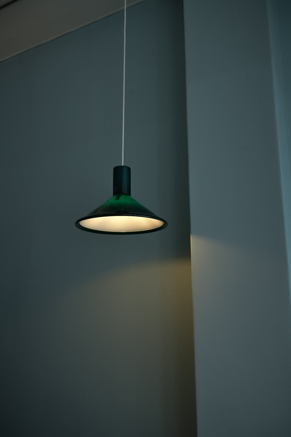 Vintage Holmegaard Pendant Light P&T Green large Michael Bang/ホルムガード ペンダントライト マイケル・バング 照明 デンマークヴィンテージ