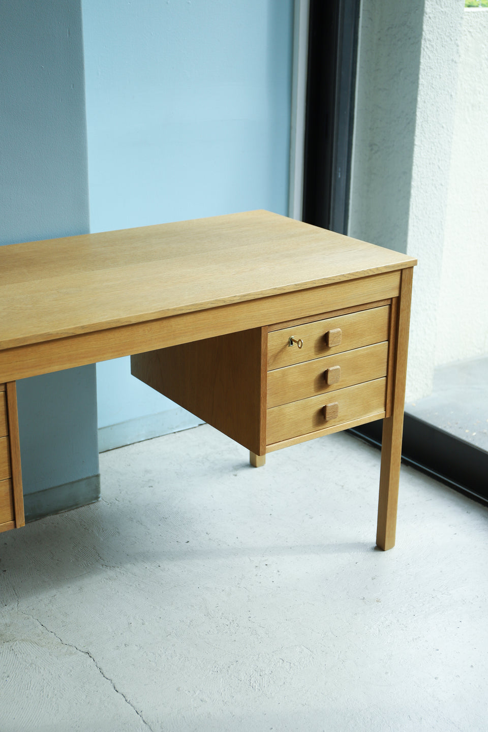Danish Vintage Domino Møbler Desk/デンマークヴィンテージ ドミノモブラー デスク 両袖机 北欧家具