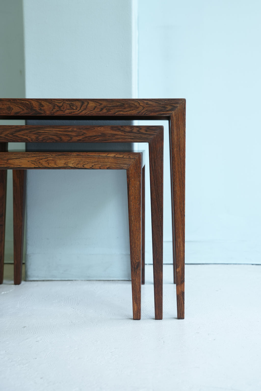 デンマークヴィンテージ ハスレヴ ネストテーブル ローズウッド材 北欧