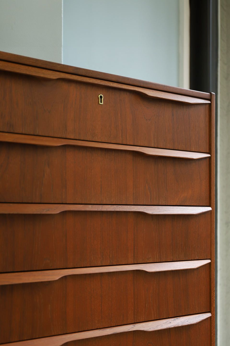 Danish Vintage 6Drawer High Chest/デンマークヴィンテージ ハイチェスト 6段 北欧家具 チーク材
