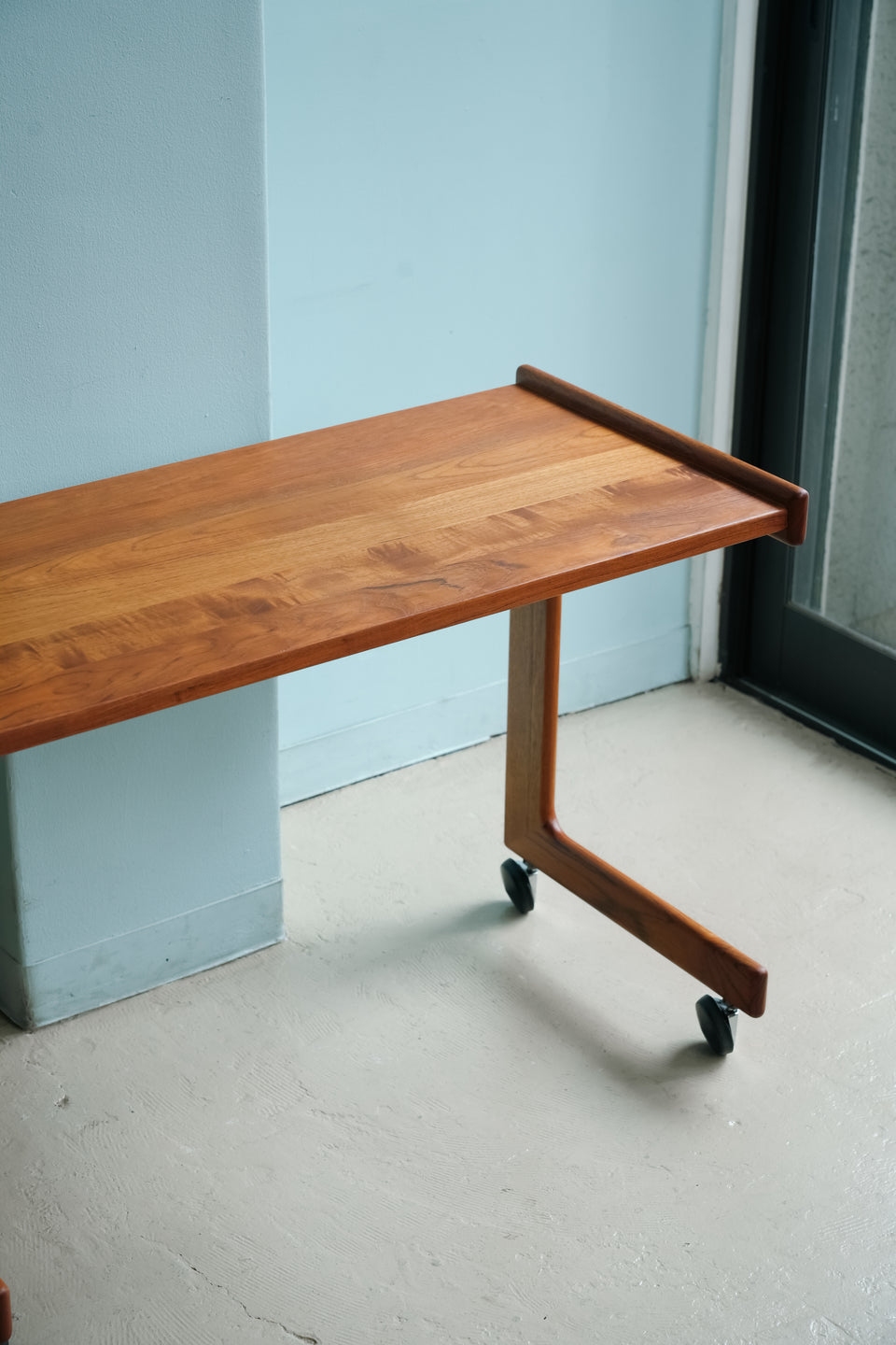 Danish Vintage Teak Working Table/デンマークヴィンテージ ワークテーブル キャスター付き チーク材