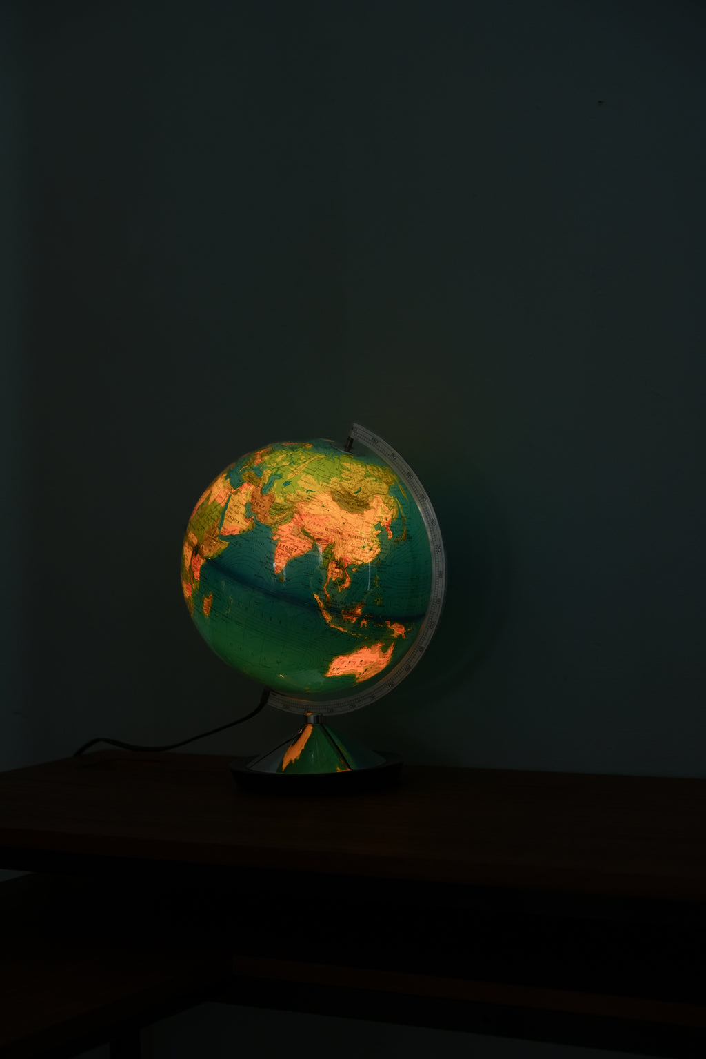 ヴィンテージ 地球儀ランプ デンマーク語/Esselte Combi Globen Globe