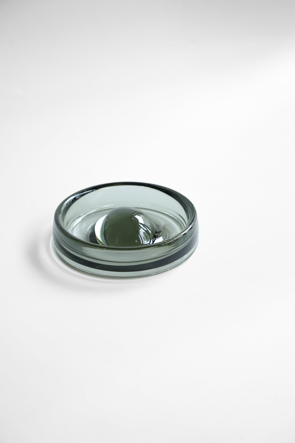 Holmegaard Per Lutken Fried Egg Tray Smoked Glass/ホルムガード ペル・ルッケン フライドエッグ ガラストレイ