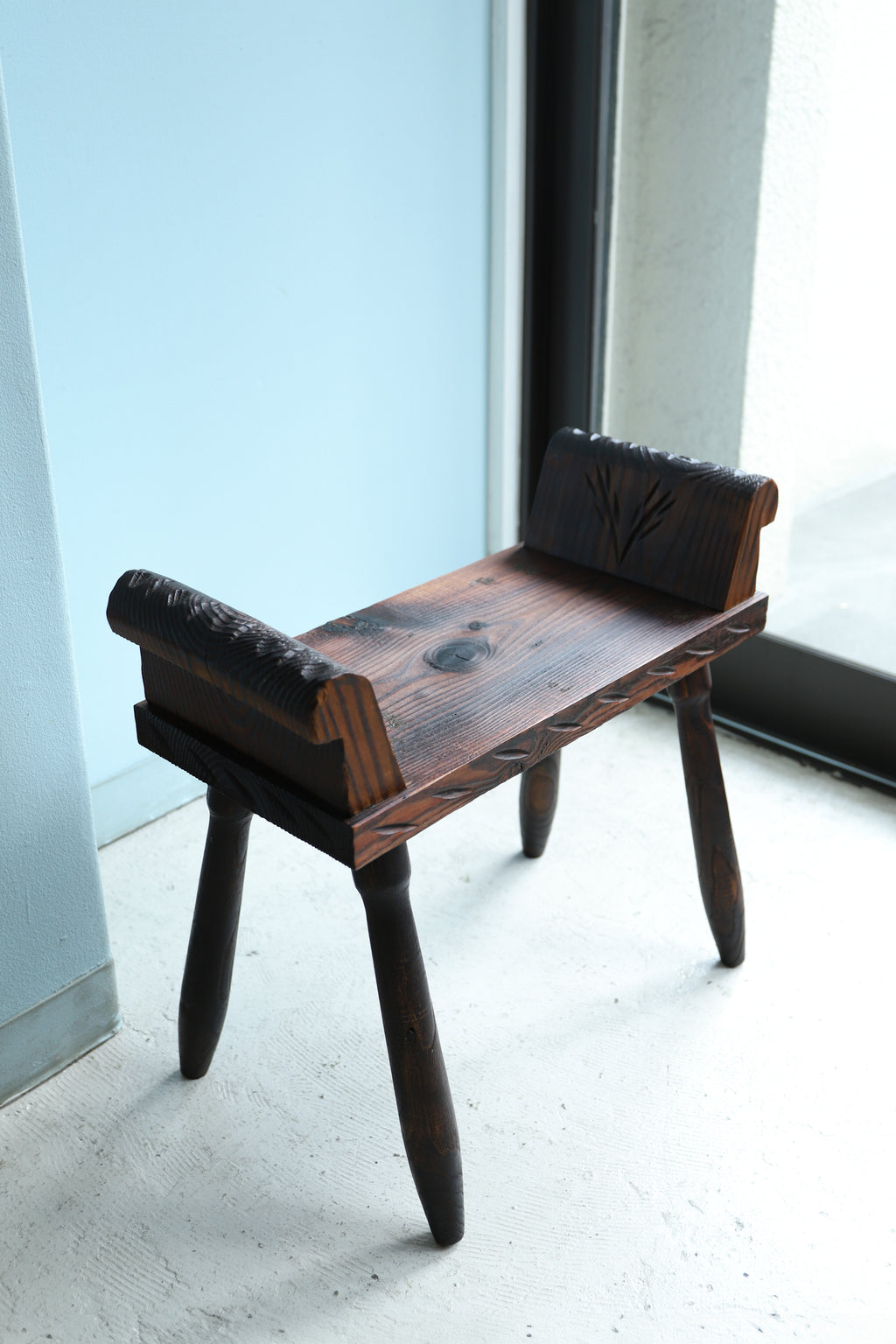 ヨーロッパヴィンテージ サイドテーブル 持ち手付き/Euro Vintage Side