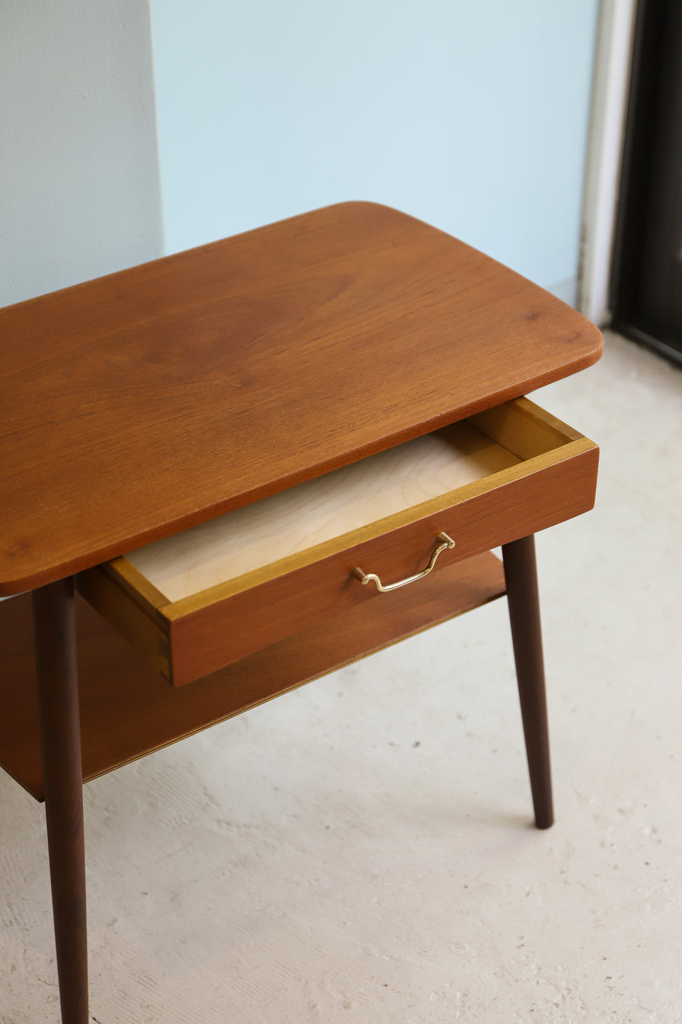 Danish Vintage Side Table with Drawer/デンマークヴィンテージ サイドテーブル 引き出し 北欧家具