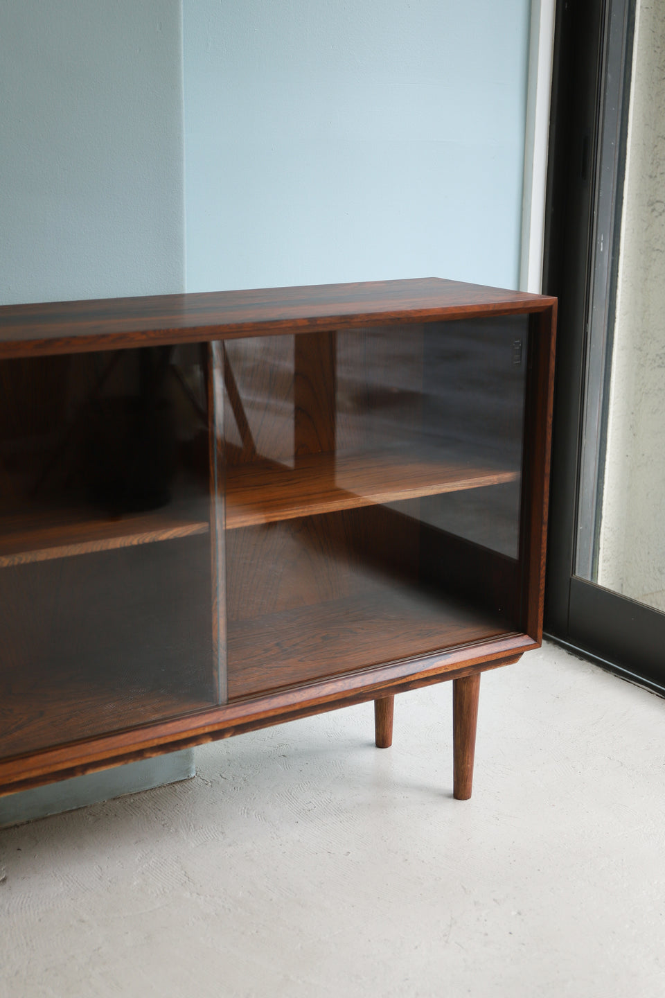 Bornholms Møbelfabrik Rosewood Glass Cabinet Danish Vintage/デンマークヴィンテージ ガラスキャビネット ローズウッド 収納 北欧家具