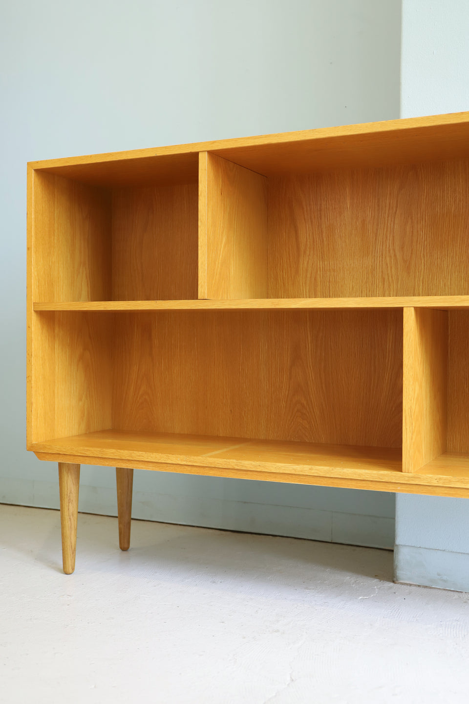 Oakwood Low Bookcase Danish Vintage/デンマークヴィンテージ ブックケース 本棚 シェルフ オーク材 北欧家具