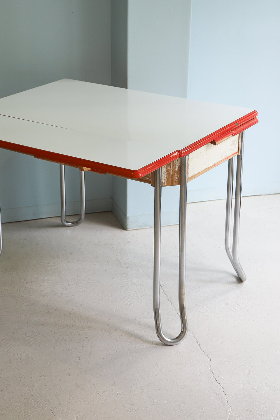 US Vintage Enamel Top Extension Kitchen Table/アメリカヴィンテージ エナメルトップ キッチンテーブル エクステンション