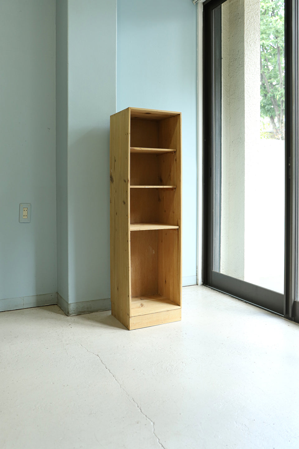 Japanese Vintage Tall Wooden Shelf/ジャパンヴィンテージ 木製シェルフ 本棚 古道具 レトロ