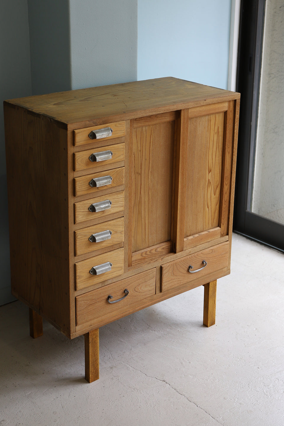 Japanese Vintage Wooden Cabinet Chest/ジャパンヴィンテージ 小引き出し 茶箪笥 収納 レトロ