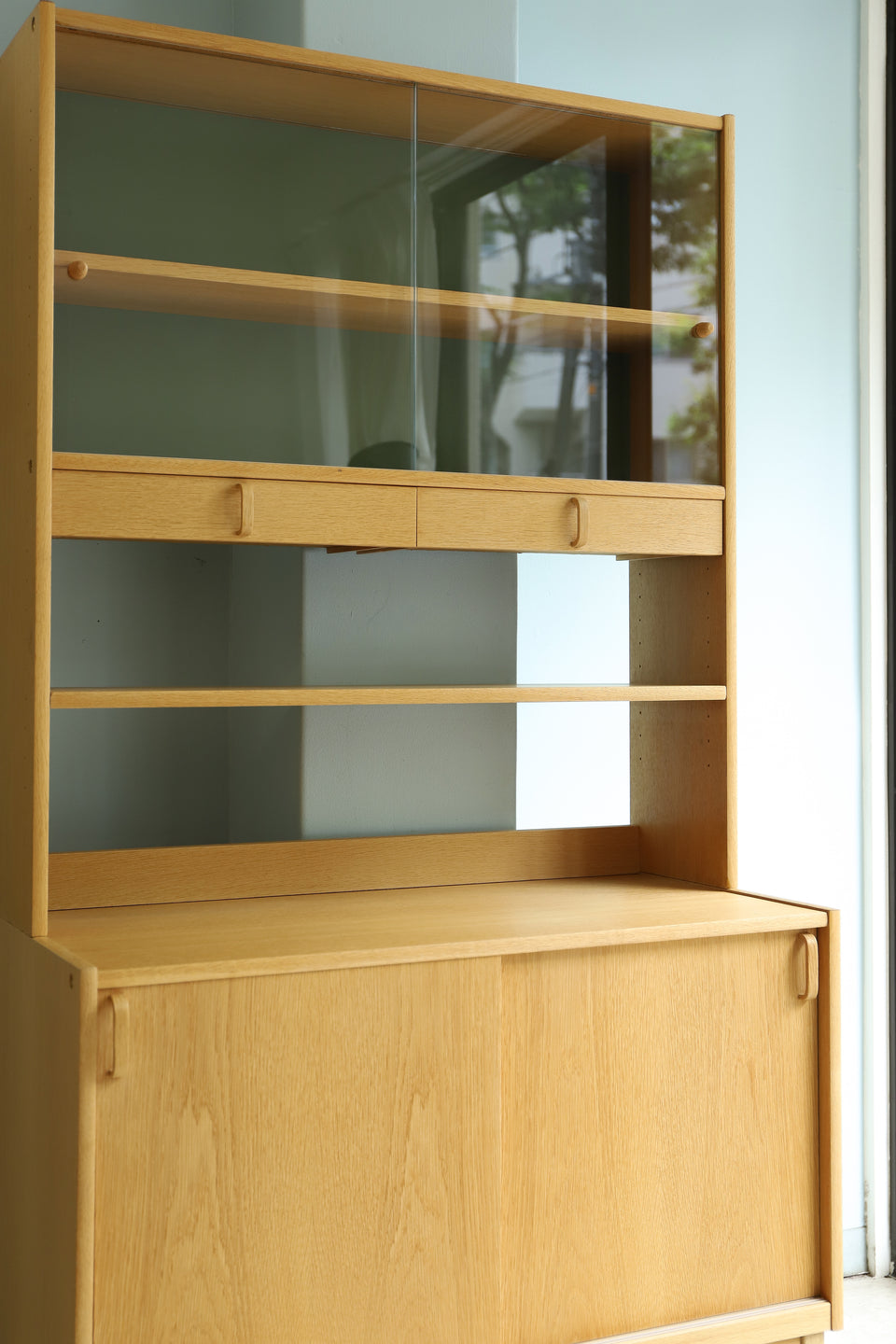 Swedish Vintage Bodafors Glass Cabinet Shelf/スウェーデンヴィンテージ ボダフォース ガラスキャビネット シェルフ 北欧家具