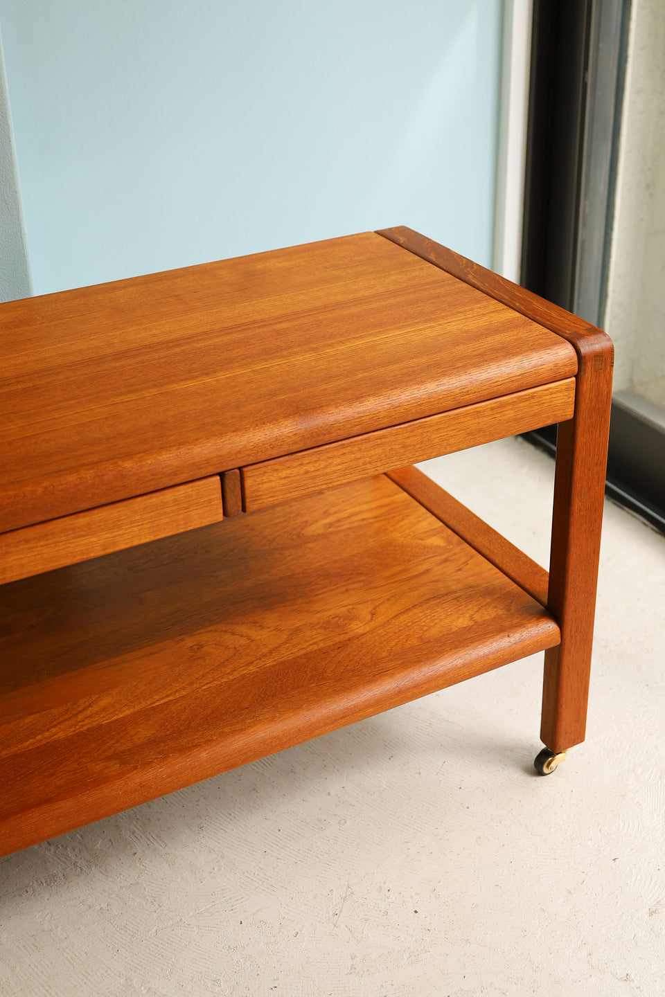 Salling Stolefabrik Caster Side Table Danish Vintage/デンマークヴィンテージ サイドテーブル コーヒーテーブル チーク材 北欧家具