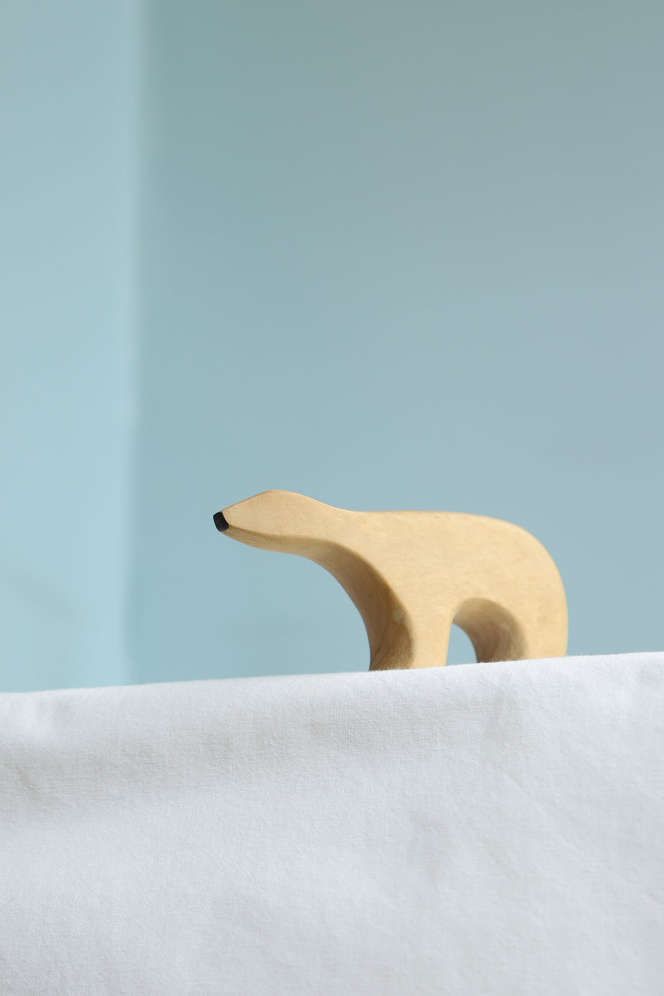 Arne Lindaas Polar Bear Norway Vintage/アルネ・リンダース シロクマ 木製オブジェ ノルウェー 北欧ヴィンテージ雑貨