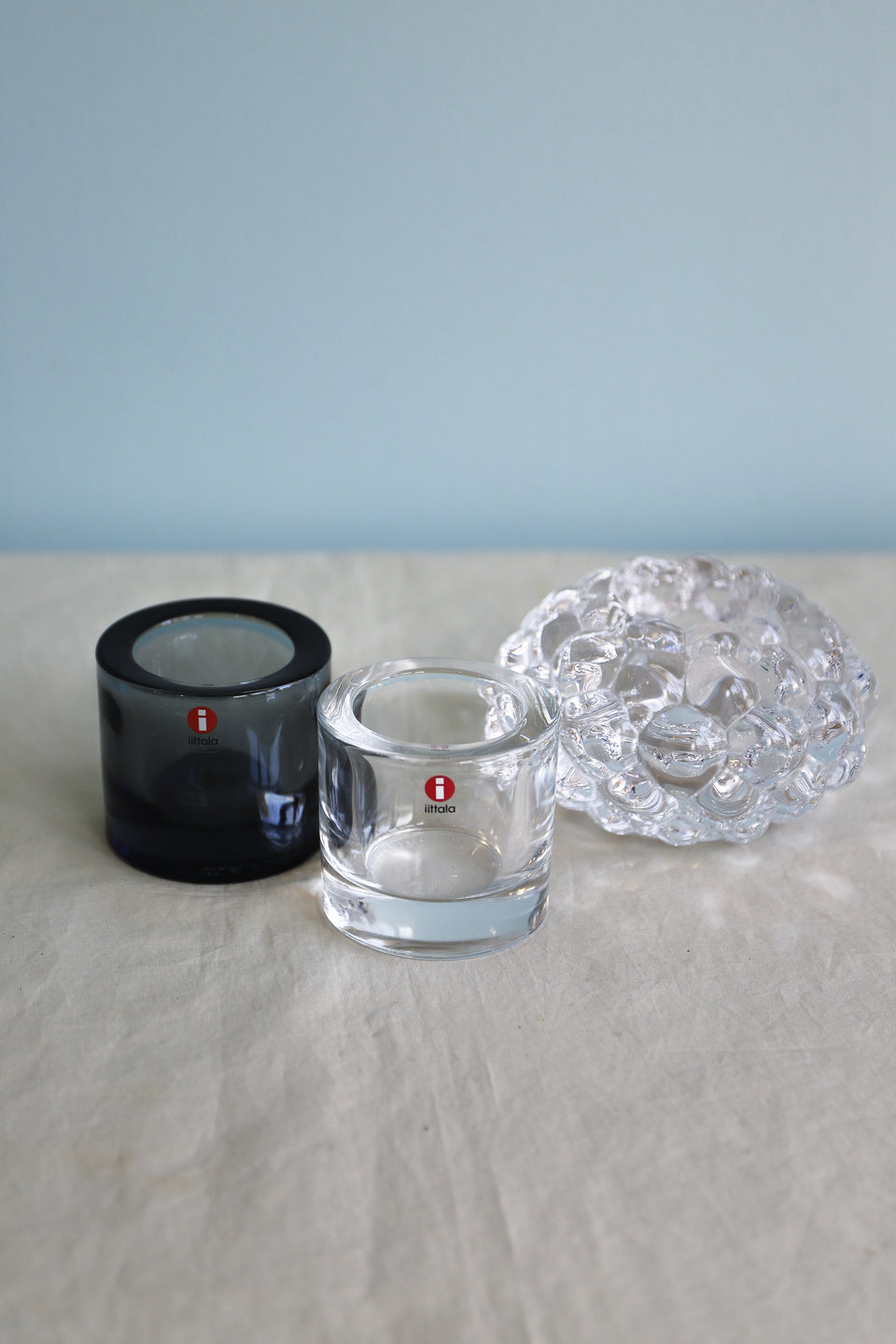 Scandinavian Glass Candle Holder/北欧デザイン ガラス キャンドルホルダー インテリア