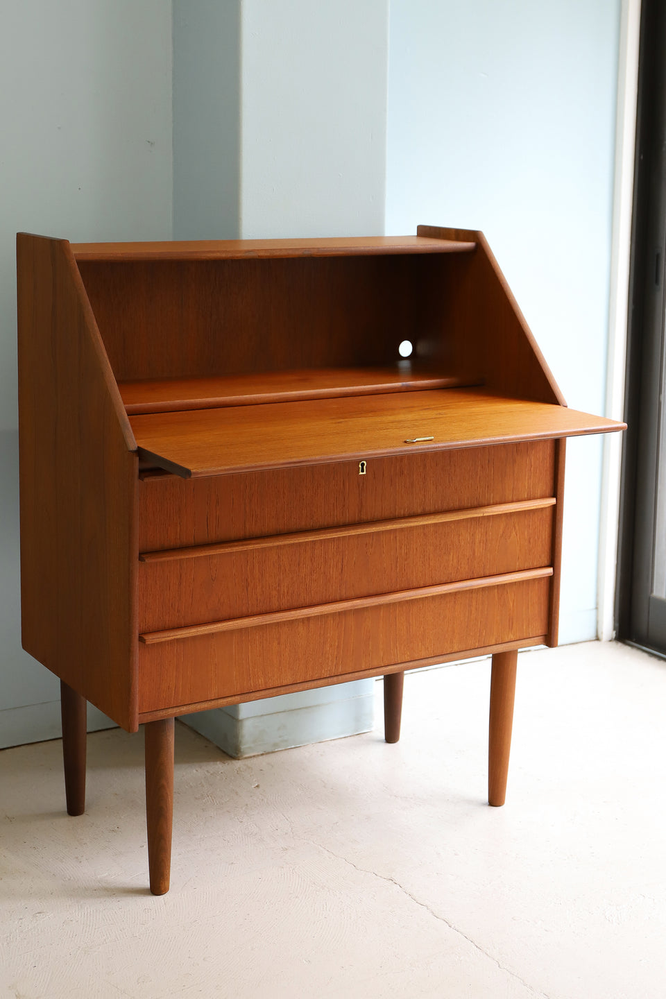Writing Bureau Hanbjerg Møbelfabrik Danish Vintage/デンマークヴィンテージ ライティングビューロー デスク チーク材 北欧家具