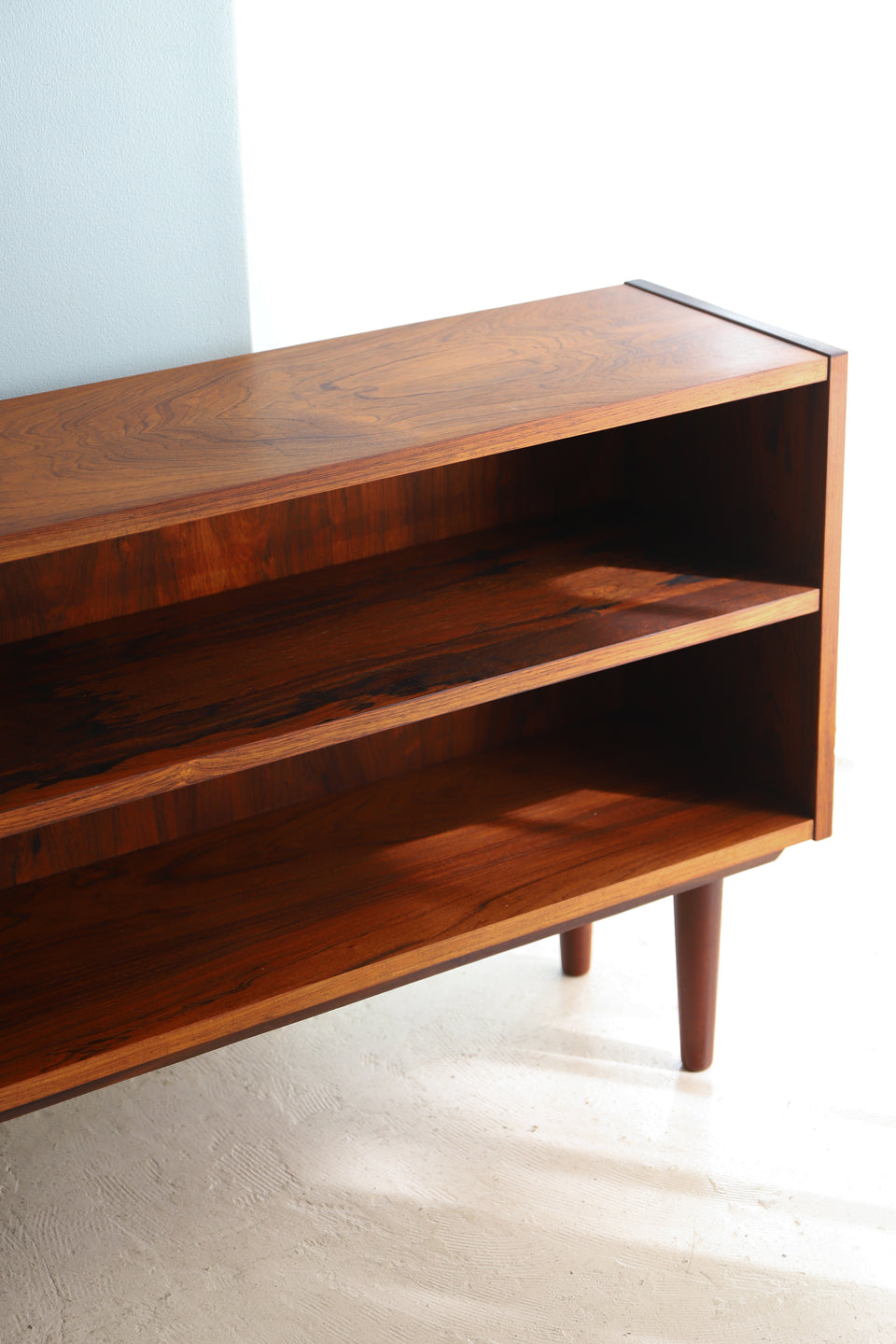 Rosewood Low Bookcase Danish Vintage/デンマークヴィンテージ ブックケース 本棚 収納 ローズウッド材 北欧家具