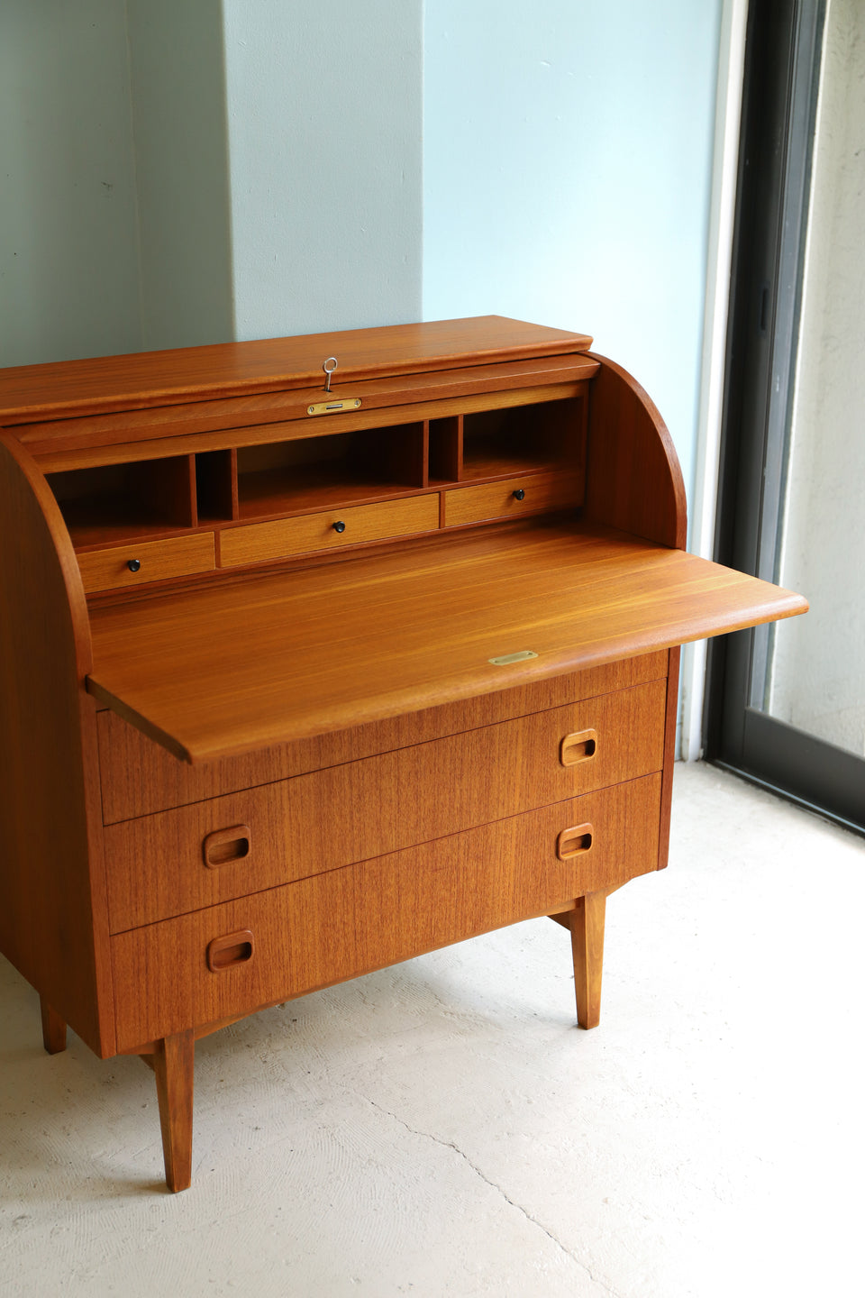 Swedish Vintage Rolltop Bureau Egon Ostergaard/スウェーデンヴィンテージ ロールトップ ビューロー 北欧家具