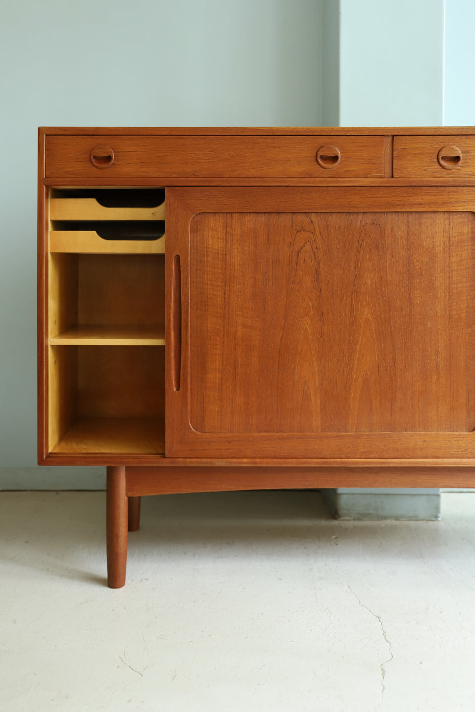 Danish Vintage High Sideboard Teakwood/デンマークヴィンテージ ハイサイドボード 北欧家具