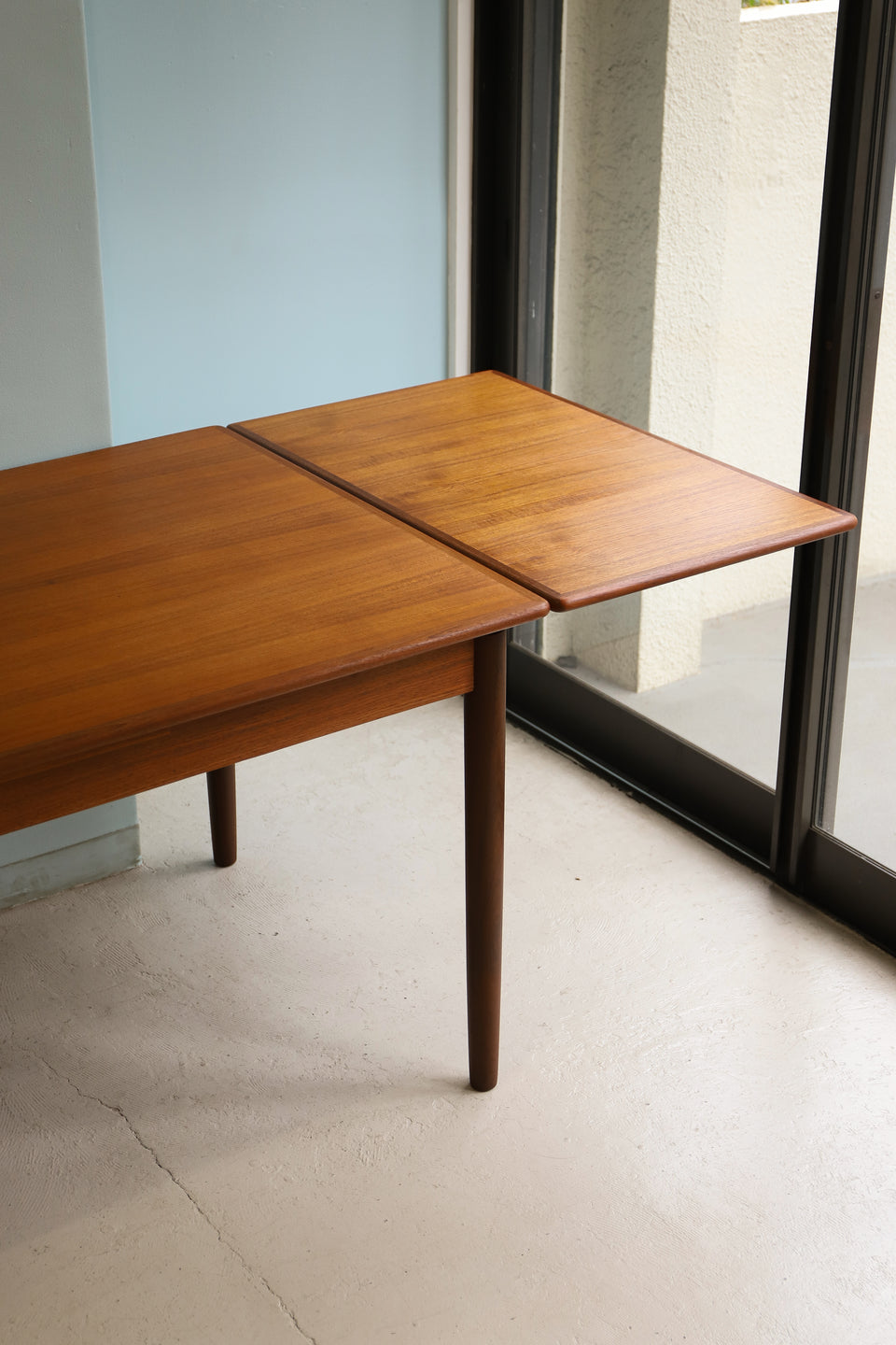 Teakwood Extension Dining Table Draw Leaf Danish Vintage/デンマークヴィンテージ ドローリーフ エクステンション ダイニングテーブル 北欧家具