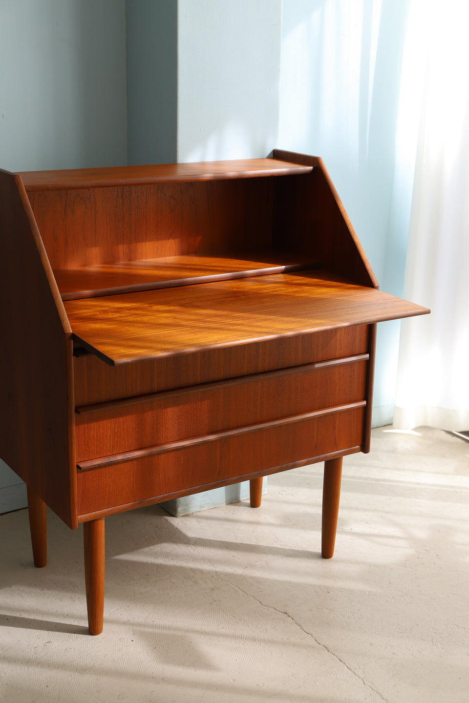 Danish Vintage Writing Bureau Hanbjerg Møbelfabrik/デンマークヴィンテージ ライティングビューロー デスク チーク材 北欧家具