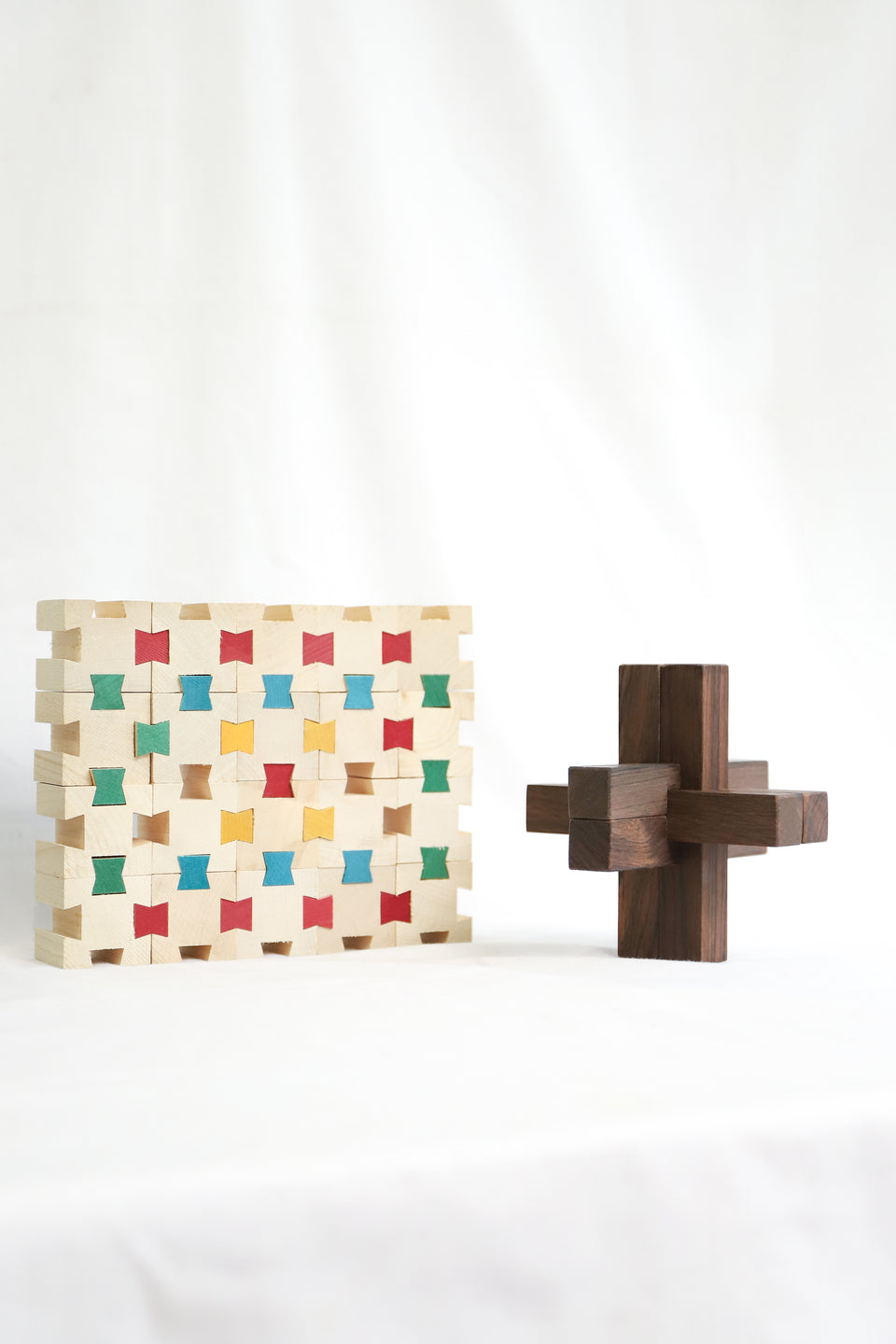 Vintage Wooden Puzzle Building Blocks/ヴィンテージ 木製パズル 積み木 玩具